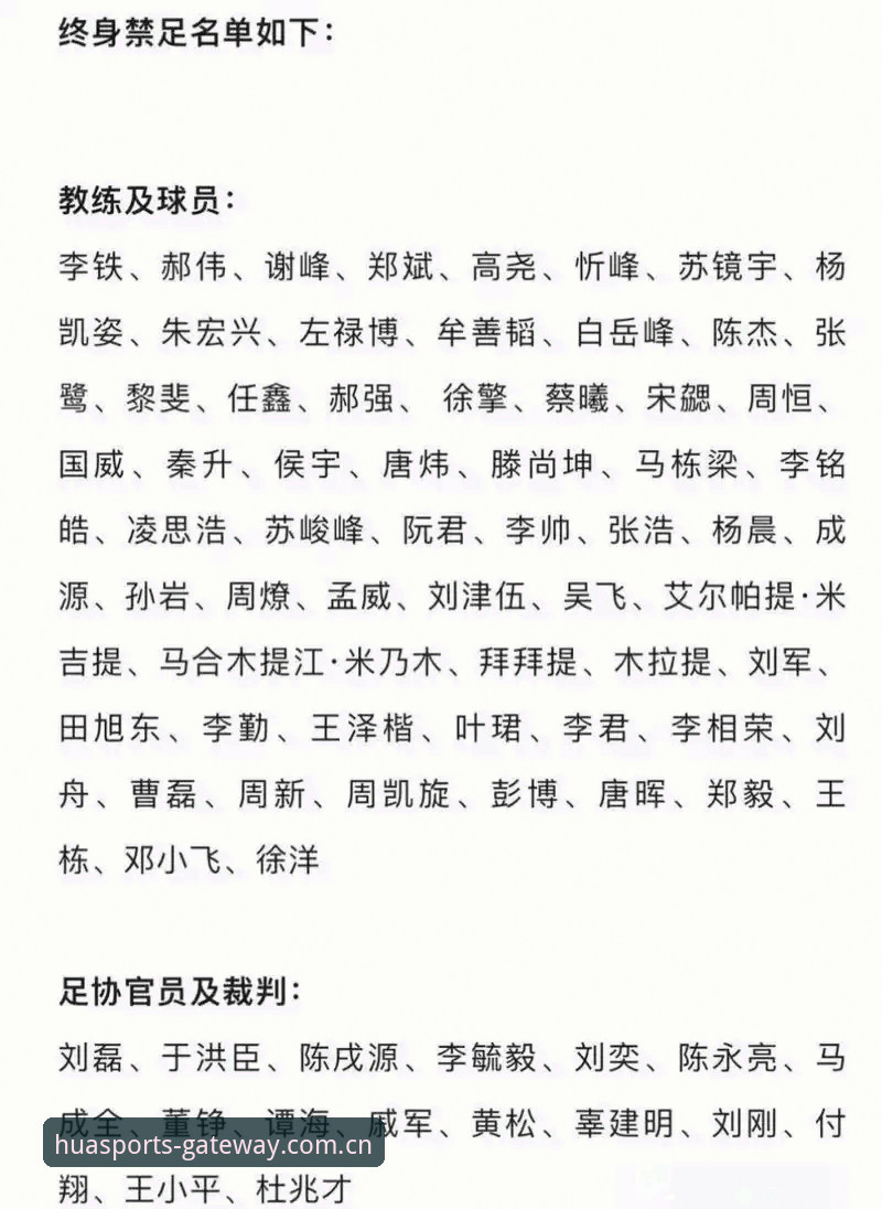 足协第三批禁足名单深度解读教程——在华体育赛事直播中看懂中国足球反腐风暴